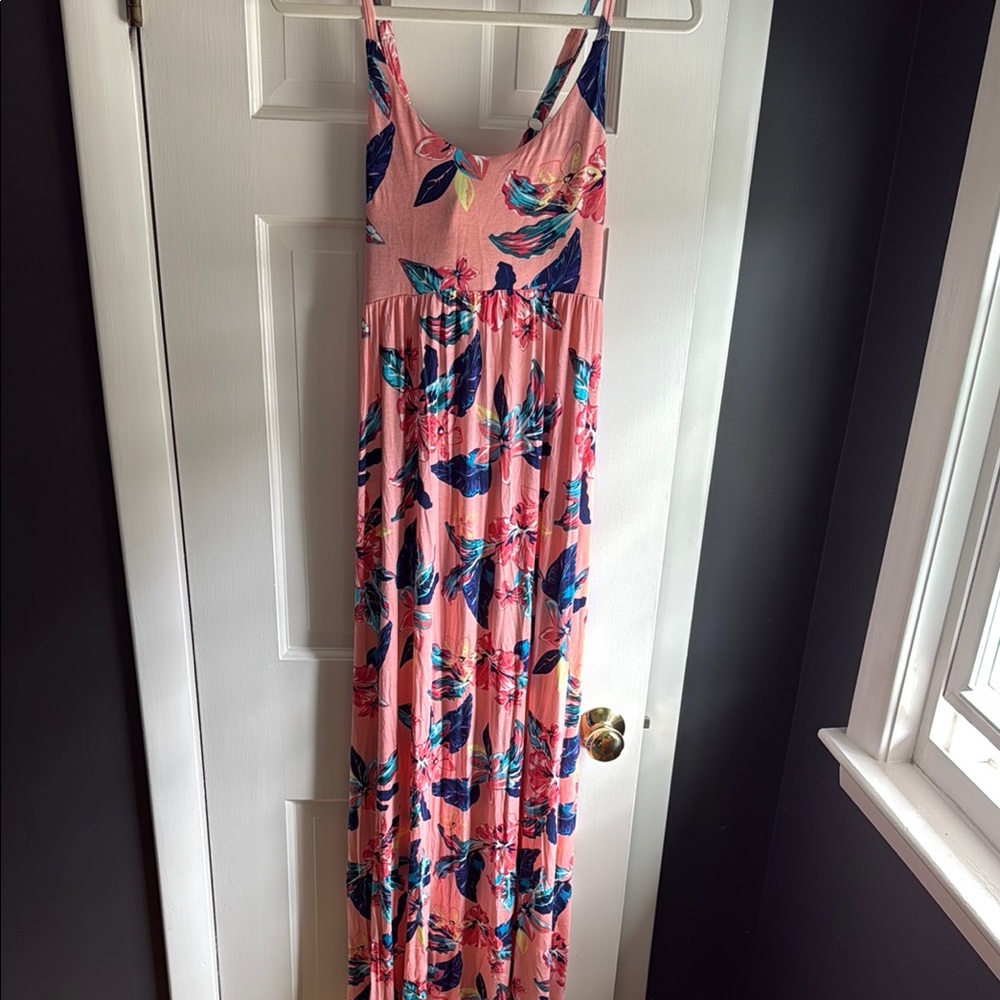 Floral Pink Maxi Dress